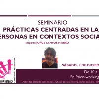 Seminario Prácticas centradas en las personas en contextos sociales Jorge Campos