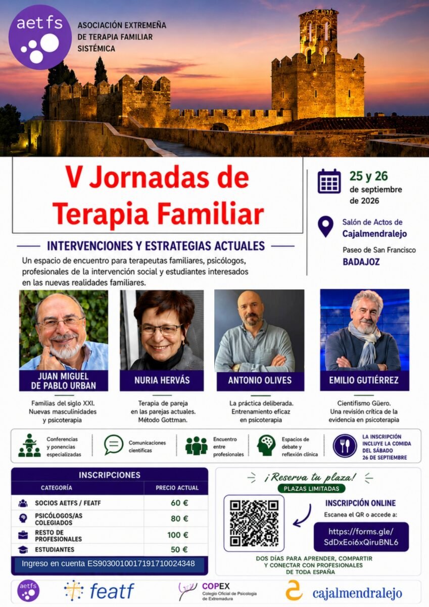 Cartel V Jornadas de Terapia Familiar
